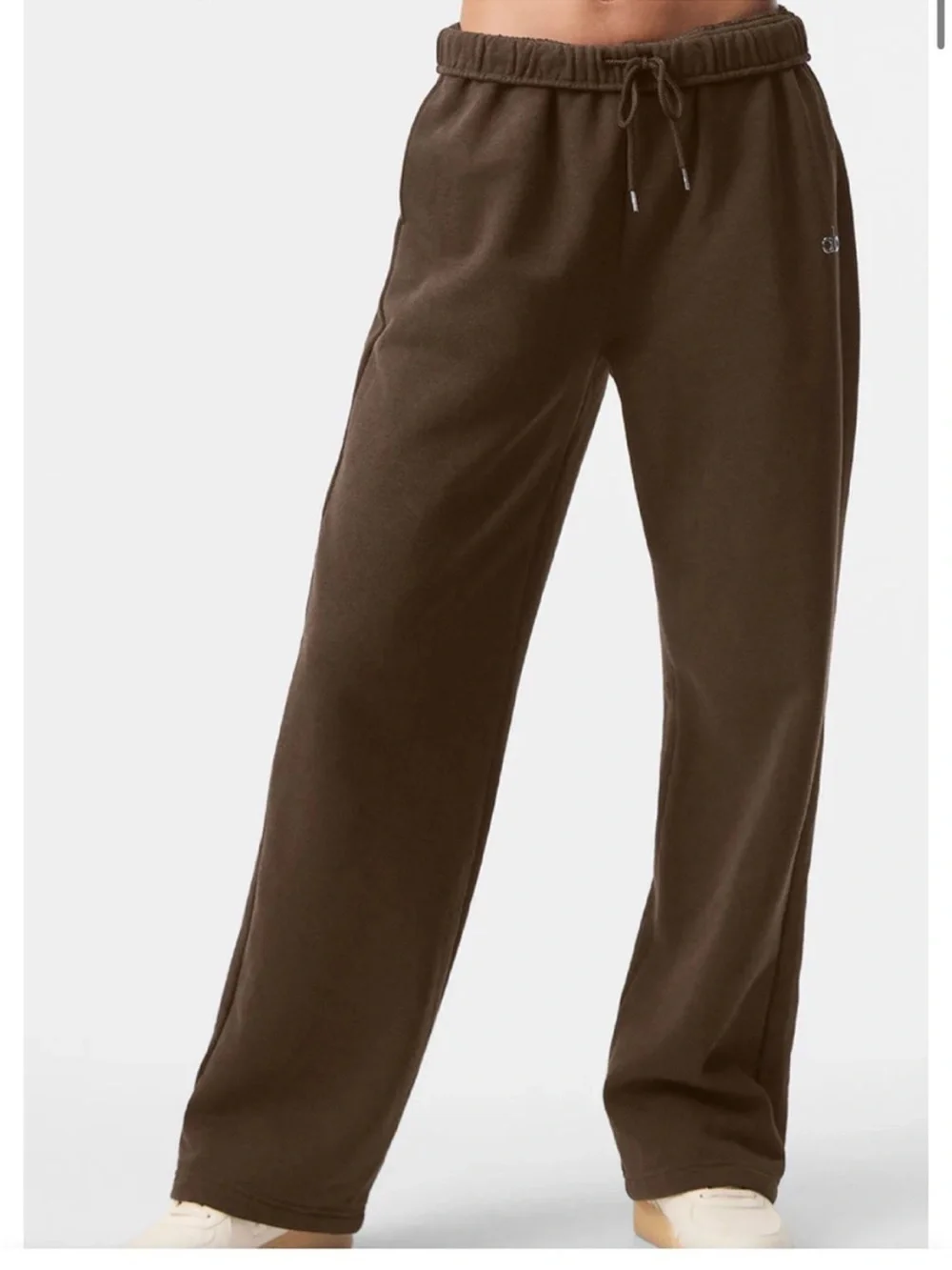 Alo Yoga Accolade Expresso Brown Straight Leg Sweatpants Large